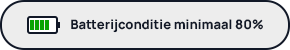 Wij garanderen dat iedere refurbished laptop en tablet op moment van verkoop een batterijconditie heeft van ten minste 80%.