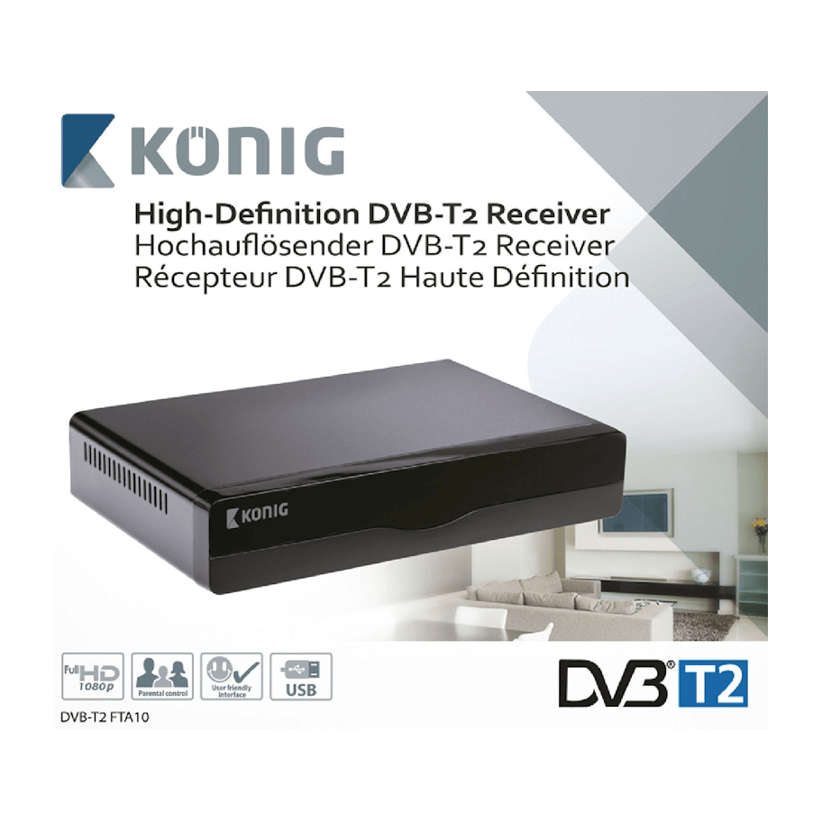 König DVB-T2 FTA10