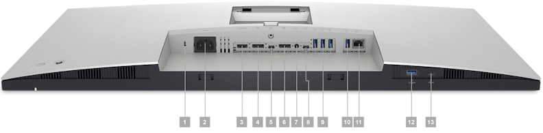 Dell UltraSharp U3223QE aansluitingen Dell UltraSharp U3223QE aansluitingen