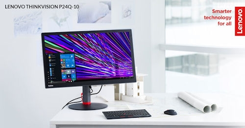 Lenovo ThinkVision P24q-10 sfeerimpressie Lenovo ThinkVision P24q-10 sfeerimpressie